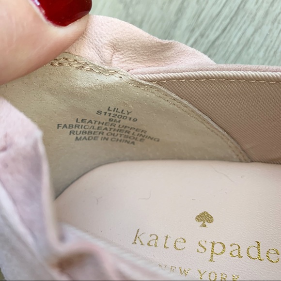 Kate Spade | Pink Ruffle Suede Sneakers Sz. 9M - Picture 8 of 8